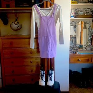 Forever 21 Velvet Overall Dress